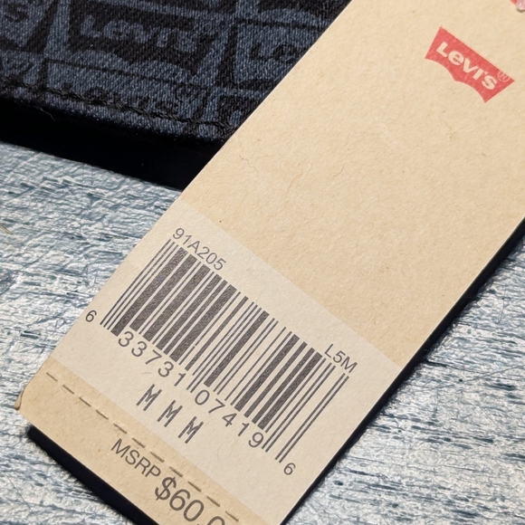 Levi Boys Medium Kids Blue Denim Jean  Jacket 10-12yrs All Over Print - Picture 6 of 9